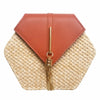 Mulit Style Straw+leather Handbag - Luniestore