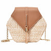 Mulit Style Straw+leather Handbag - Luniestore