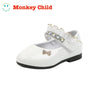 Girls Shoes White Wedding Classic Bridal Pearl Princess shoes