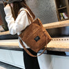 Women Corduroy Zipper Shoulder Bag - Luniestore