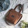 Women Corduroy Zipper Shoulder Bag - Luniestore